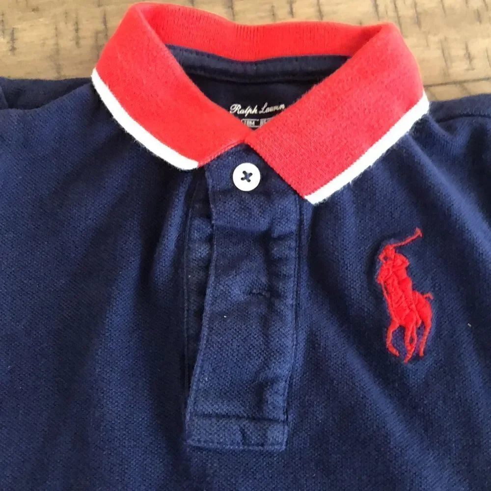Ralph Lauren Unisex Nautical Vibe 💯 Cotton Onesie Number 3